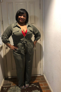 Army Green Jumpsuit